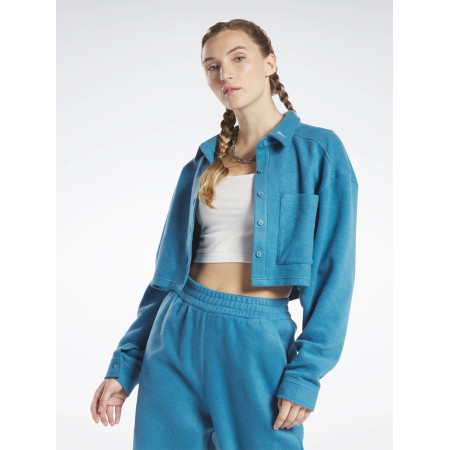 Reverse Fleece Crop W
